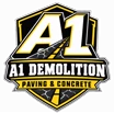 A1 Demolition Paving & Concrete shield logo